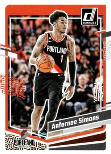 #97 Anfernee Simons - Portland Trail Blazers - 2023-24 Donruss Basketball