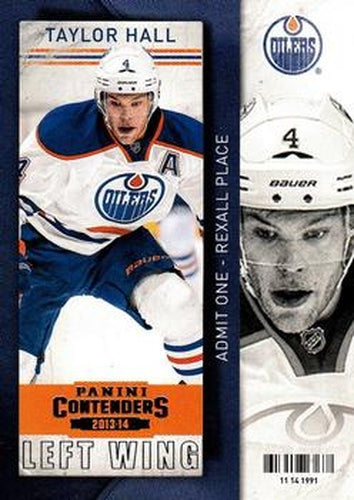 #97 Taylor Hall - Edmonton Oilers - 2013-14 Panini Contenders Hockey