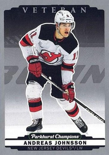 #97 Andreas Johnsson - New Jersey Devils - 2022-23 Parkhurst Champions - Silver Hockey
