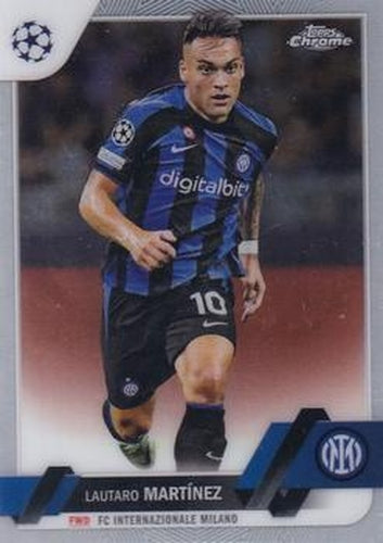 #97 Lautaro Martínez - Inter Milan - 2022-23 Topps Chrome UEFA Club Competitions Soccer