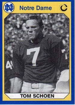 #97 Tom Schoen - Notre Dame Fighting Irish - 1990 Collegiate Collection Notre Dame Football