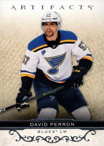 #97 David Perron - St. Louis Blues - 2021-22 Upper Deck Artifacts Hockey