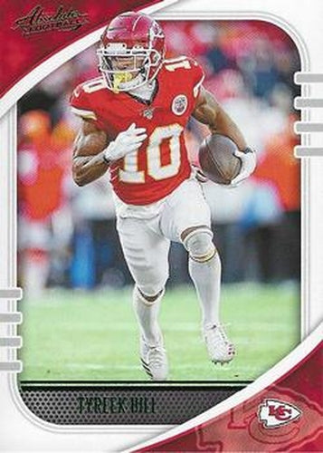 #97 Tyreek Hill - Kansas City Chiefs - 2020 Panini Absolute - Green Football