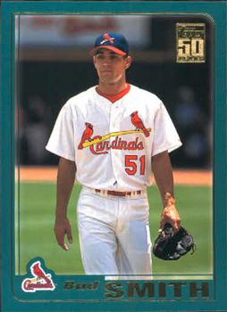 #T97 Bud Smith - St. Louis Cardinals - 2001 Topps Traded & Rookies Baseball