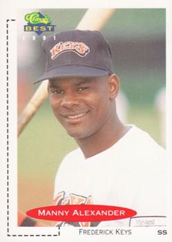 #97 Manny Alexander - Frederick Keys - 1991 Classic Best Baseball