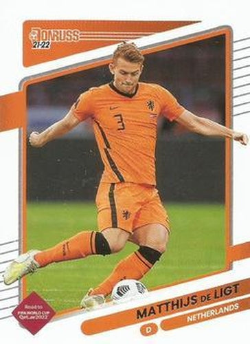 #97 Matthijs de Ligt - Netherlands - 2021-22 Donruss Road to FIFA World Cup Qatar 2022 Soccer