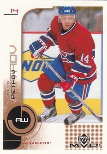 #97 Oleg Petrov - Montreal Canadiens - 2002-03 Upper Deck MVP Hockey
