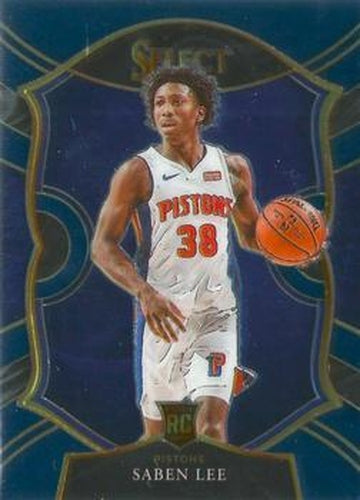 #97 Saben Lee - Detroit Pistons - 2020-21 Panini Select - Blue Basketball