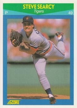 #97 Steve Searcy - Detroit Tigers - 1990 Score Rising Stars Baseball