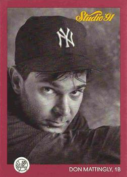 #97 Don Mattingly - New York Yankees - 1991 Studio Baseball