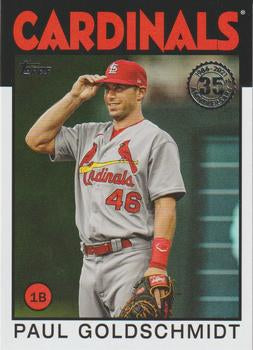 #86B-97 Paul Goldschmidt - St. Louis Cardinals - 2021 Topps - 1986 Topps Baseball 35th Anniversary Series One Baseball