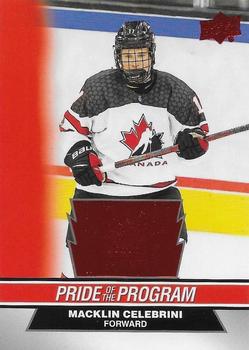#97 Macklin Celebrini - Canada - 2023 Upper Deck Team Canada Juniors - Red Foil Hockey