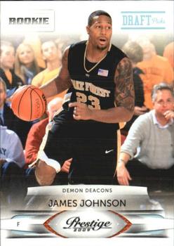 #247 James Johnson - Wake Forest Demon Deacons - 2009-10 Panini Prestige - Draft Picks Light Blue Basketball