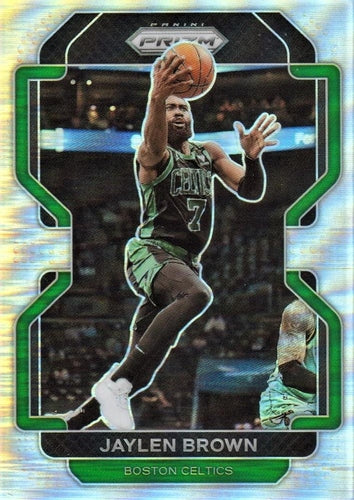 #97 Jaylen Brown - Boston Celtics - 2021-22 Panini Prizm - Silver Basketball