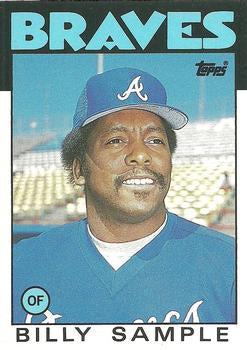 #98T Billy Sample - Atlanta Braves - 1986 Topps Traded Baseball