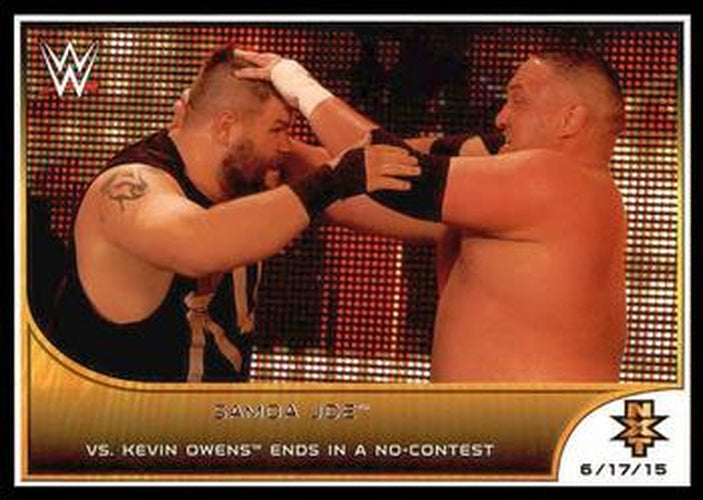 #98 Samoa Joe - 2016 Topps WWE Road to Wrestlemania Wrestling