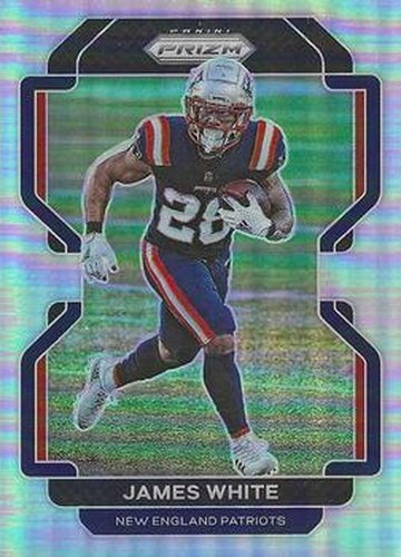 #98 James White - New England Patriots - 2021 Panini Prizm - Silver Football