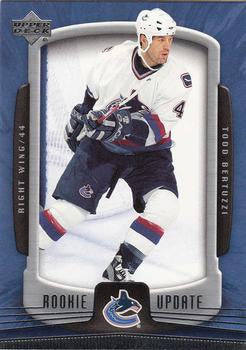 #98 Todd Bertuzzi - Vancouver Canucks - 2005-06 Upper Deck Rookie Update Hockey