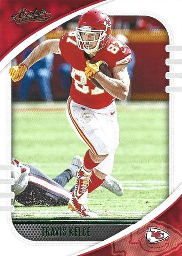 #98 Travis Kelce - Kansas City Chiefs - 2020 Panini Absolute - Green Football