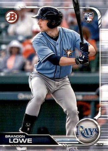 #98 Brandon Lowe - Tampa Bay Rays - 2019 Bowman Baseball