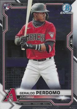 #98 Geraldo Perdomo - Arizona Diamondbacks - 2021 Bowman Chrome Baseball