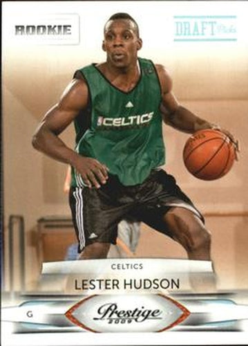 #248 Lester Hudson - Boston Celtics - 2009-10 Panini Prestige - Draft Picks Light Blue Basketball