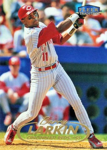 #98 Barry Larkin - Cincinnati Reds - 1998 Fleer Tradition Baseball