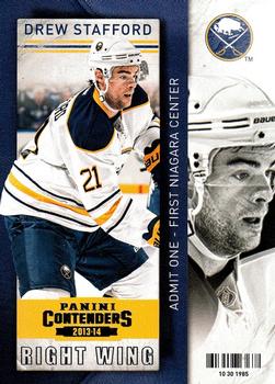 #98 Drew Stafford - Buffalo Sabres - 2013-14 Panini Contenders Hockey
