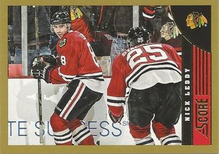 #98 Nick Leddy - Chicago Blackhawks - 2013-14 Score - Gold Hockey