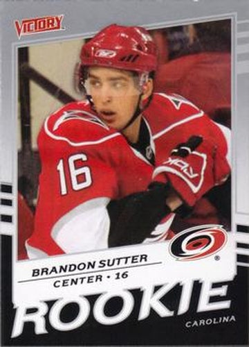 #348 Brandon Sutter - Carolina Hurricanes - 2008-09 Upper Deck Victory Hockey
