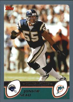 #98 Junior Seau - Miami Dolphins - 2003 Topps Football