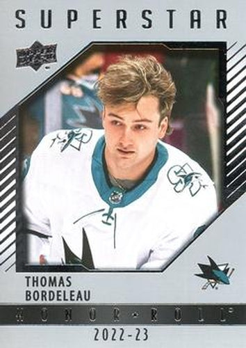 #HR98 Thomas Bordeleau - San Jose Sharks - 2022-23 Upper Deck - Honor Roll Hockey