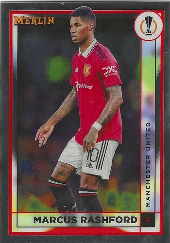 #98 Marcus Rashford - Manchester United - 2022-23 Merlin Chrome UEFA Club Competitions Soccer