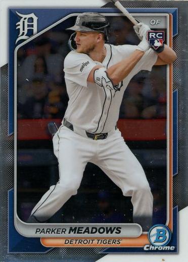 #98 Parker Meadows - Detroit Tigers - 2024 Bowman Chrome Baseball