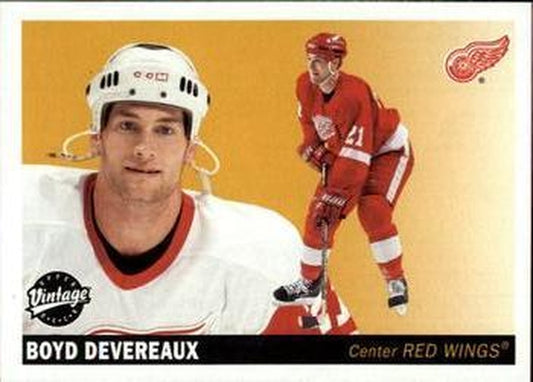 #98 Boyd Devereaux - Detroit Red Wings - 2002-03 Upper Deck Vintage Hockey