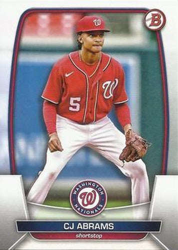 #98 CJ Abrams - Washington Nationals - 2023 Bowman Baseball