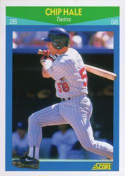 #98 Chip Hale - Minnesota Twins - 1990 Score Rising Stars Baseball