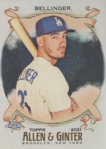 #98 Cody Bellinger - Los Angeles Dodgers - 2021 Topps Allen & Ginter Chrome Baseball