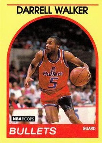 #98 Darrell Walker - Washington Bullets - 1989-90 Hoops Superstars Basketball