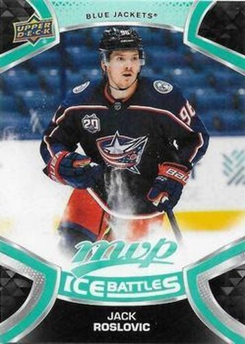 #98 Jack Roslovic - Columbus Blue Jackets - 2021-22 Upper Deck MVP - Ice Battles Hockey
