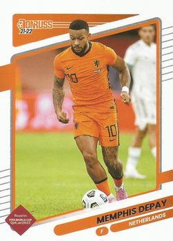 #98 Memphis Depay - Netherlands - 2021-22 Donruss Road to FIFA World Cup Qatar 2022 Soccer
