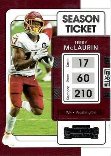 #98 Terry McLaurin - Washington Football Team - 2021 Panini Contenders Football