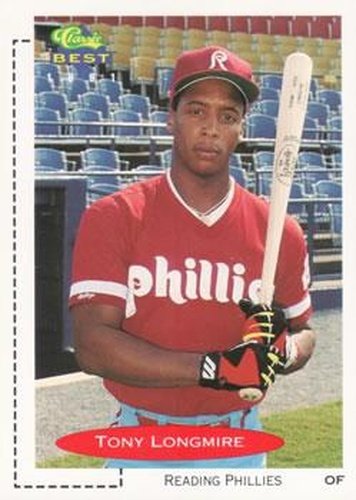 #98 Tony Longmire - Reading Phillies - 1991 Classic Best Baseball