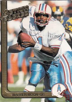 #98 Warren Moon - Houston Oilers - 1991 Action Packed Football