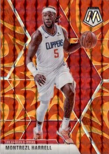 #98 Montrezl Harrell - Los Angeles Clippers - 2019-20 Panini Mosaic - Reactive Orange Basketball