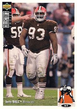 #98 Jerry Ball - Cleveland Browns - 1994 Collector's Choice Football