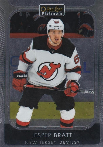 #98 Jesper Bratt - New Jersey Devils - 2021-22 O-Pee-Chee Platinum Hockey