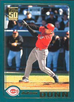 #T98 Adam Dunn - Cincinnati Reds - 2001 Topps Traded & Rookies Baseball