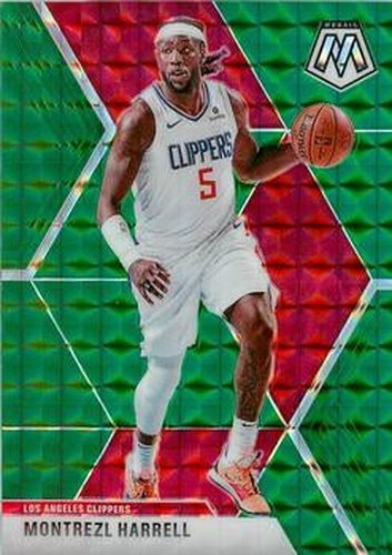 #98 Montrezl Harrell - Los Angeles Clippers - 2019-20 Panini Mosaic - Green Prizm Basketball