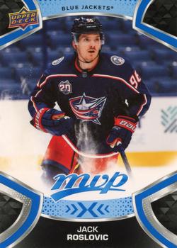 #98 Jack Roslovic - Columbus Blue Jackets - 2021-22 Upper Deck MVP - Blue Hockey